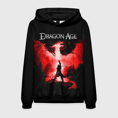 Мужская толстовка Dragon Age / 3D-Черный – фото 1