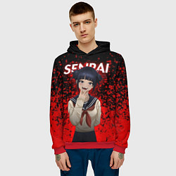 Толстовка-худи мужская SENPAI 1, цвет: 3D-красный — фото 2