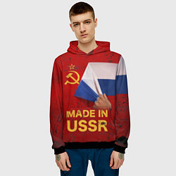 Толстовка-худи мужская MADE IN USSR, цвет: 3D-черный — фото 2