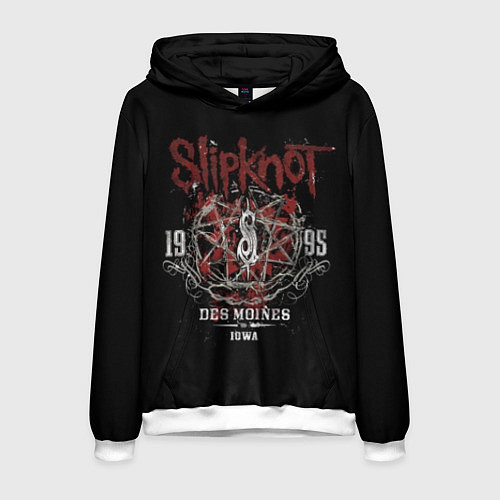 Мужская толстовка Slipknot 1995 / 3D-Белый – фото 1