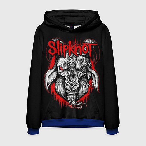 Мужская толстовка Slipknot: Devil Goat / 3D-Синий – фото 1