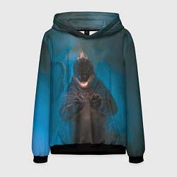 Толстовка-худи мужская Blue Godzilla, цвет: 3D-черный