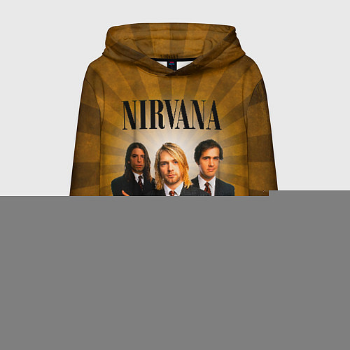 Мужская толстовка Nirvana / 3D-Синий – фото 1