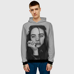 Толстовка-худи мужская BILLIE EILISH, цвет: 3D-черный — фото 2