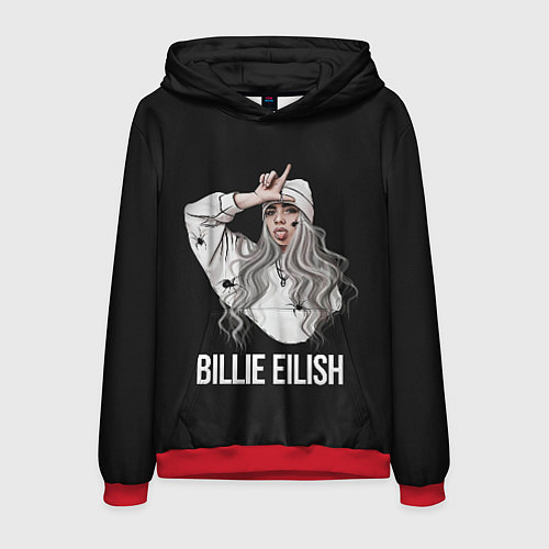 Мужская толстовка BILLIE EILISH / 3D-Красный – фото 1