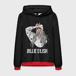 Толстовка-худи мужская BILLIE EILISH, цвет: 3D-красный