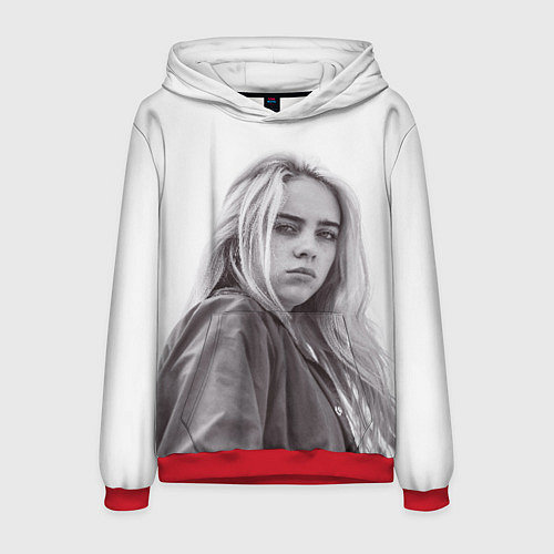 Мужская толстовка BILLIE EILISH / 3D-Красный – фото 1