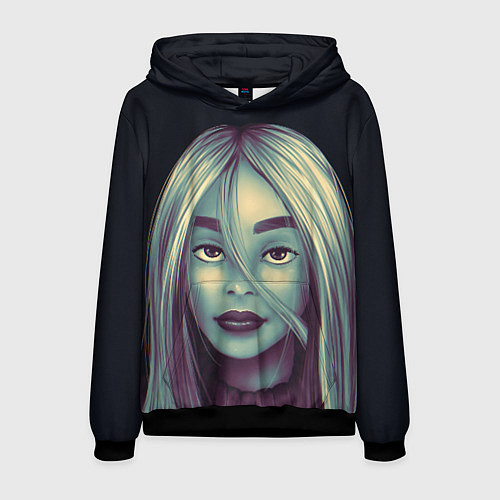 Мужская толстовка Billie Eilish / 3D-Черный – фото 1