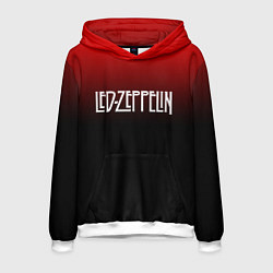 Толстовка-худи мужская Led Zeppelin, цвет: 3D-белый