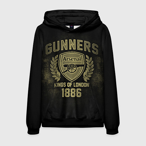 Мужская толстовка Arsenal / 3D-Черный – фото 1