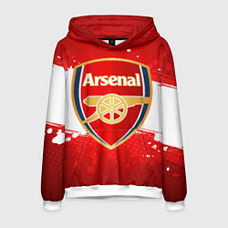 Толстовка-худи мужская Arsenal, цвет: 3D-белый