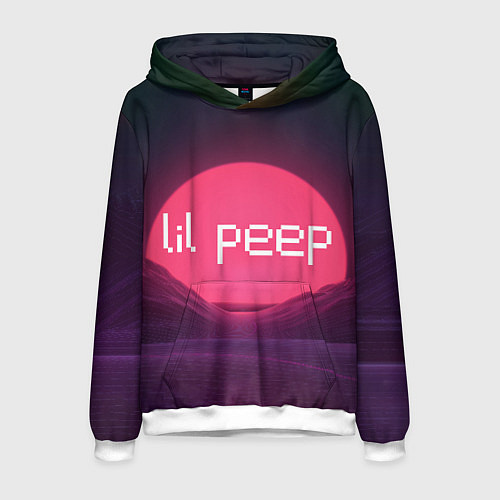 Мужская толстовка Lil peepLogo / 3D-Белый – фото 1