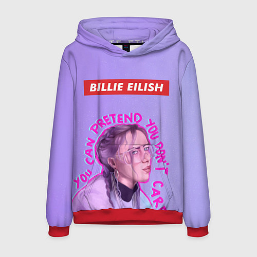 Мужская толстовка Billie Eilish / 3D-Красный – фото 1