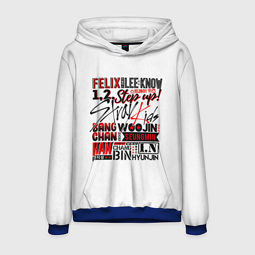 Мужская толстовка Stray Kids / 3D-Синий – фото 1