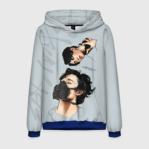 Мужская толстовка Stray Kids / 3D-Синий – фото 1