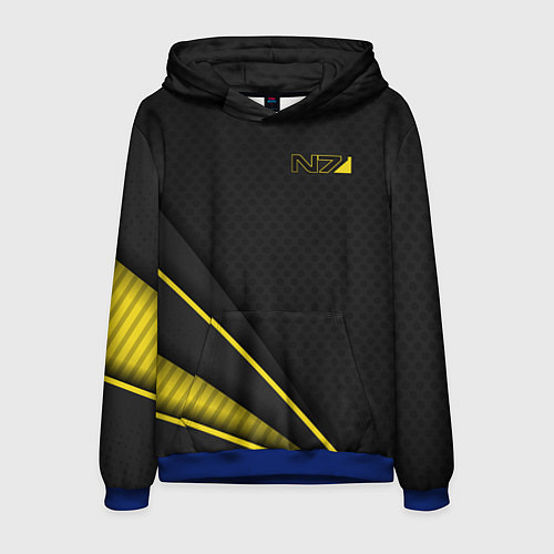 Мужская толстовка Mass Effect N7 / 3D-Синий – фото 1