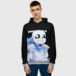 Толстовка-худи мужская UNDERTALE, цвет: 3D-меланж — фото 2