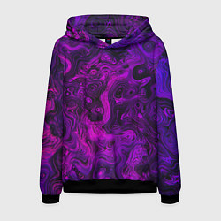 Толстовка-худи мужская Abstract purple, цвет: 3D-черный