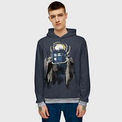 Толстовка-худи мужская Doctor Who, цвет: 3D-меланж — фото 2