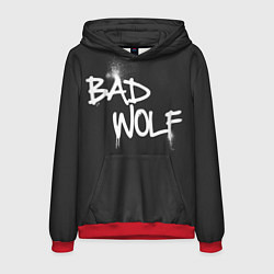 Толстовка-худи мужская Bad Wolf, цвет: 3D-красный