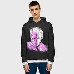 Толстовка-худи мужская JoJo Bizarre Adventure, цвет: 3D-белый — фото 2