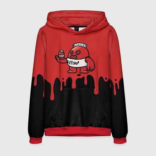 Мужская толстовка Спайк кетчуп / 3D-Красный – фото 1