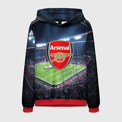 Толстовка-худи мужская FC Arsenal, цвет: 3D-красный