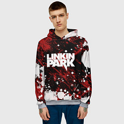 Толстовка-худи мужская Linkin Park, цвет: 3D-меланж — фото 2