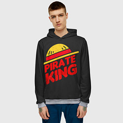 Толстовка-худи мужская One Piece Pirate King, цвет: 3D-меланж — фото 2