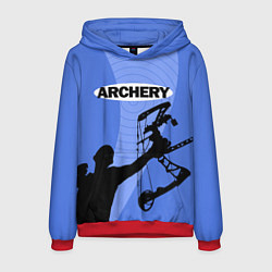 Толстовка-худи мужская Archery, цвет: 3D-красный