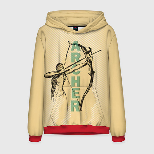 Мужская толстовка Archer / 3D-Красный – фото 1