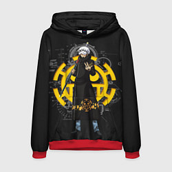 Толстовка-худи мужская One Piece, цвет: 3D-красный
