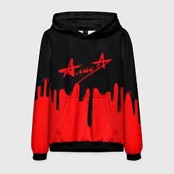 Толстовка-худи мужская АлисА, цвет: 3D-черный