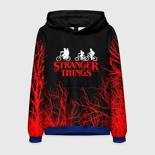 Мужская толстовка STRANGER THINGS / 3D-Синий – фото 1