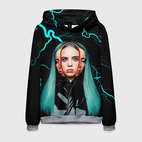 Мужская толстовка BILLIE EILISH / 3D-Меланж – фото 1