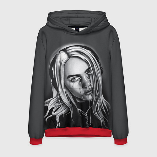 Мужская толстовка BILLIE EILISH / 3D-Красный – фото 1