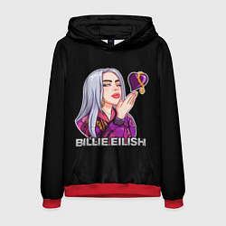 Толстовка-худи мужская BILLIE EILISH, цвет: 3D-красный