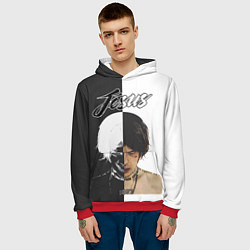 Толстовка-худи мужская Dzhizus, цвет: 3D-красный — фото 2