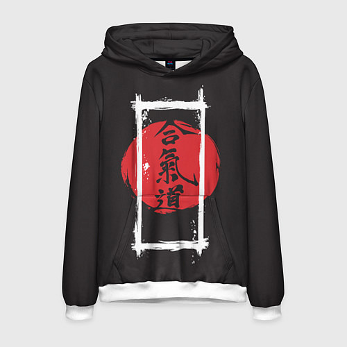 Мужская толстовка Айкидо / 3D-Белый – фото 1