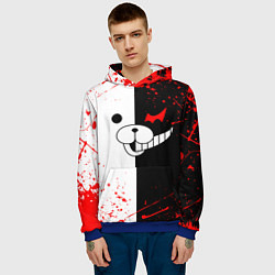Толстовка-худи мужская MONOKUMA, цвет: 3D-синий — фото 2
