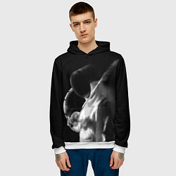 Толстовка-худи мужская Fencer, цвет: 3D-белый — фото 2