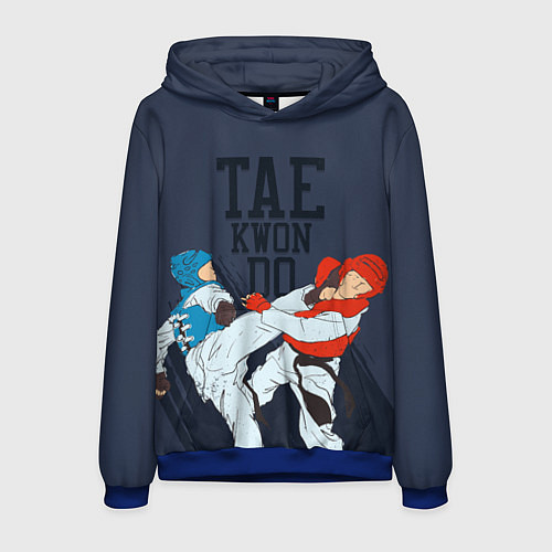 Мужская толстовка Taekwondo / 3D-Синий – фото 1
