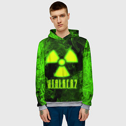 Толстовка-худи мужская STALKER 2, цвет: 3D-меланж — фото 2