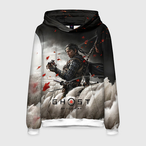Мужская толстовка Ghost of Tsushima / 3D-Белый – фото 1