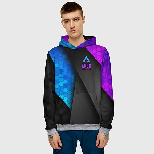 Мужская толстовка Apex Legends / 3D-Меланж – фото 3