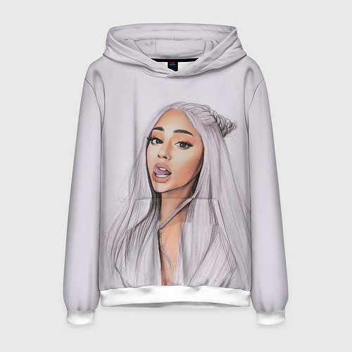 Мужская толстовка Ariana Grande Ариана Гранде / 3D-Белый – фото 1