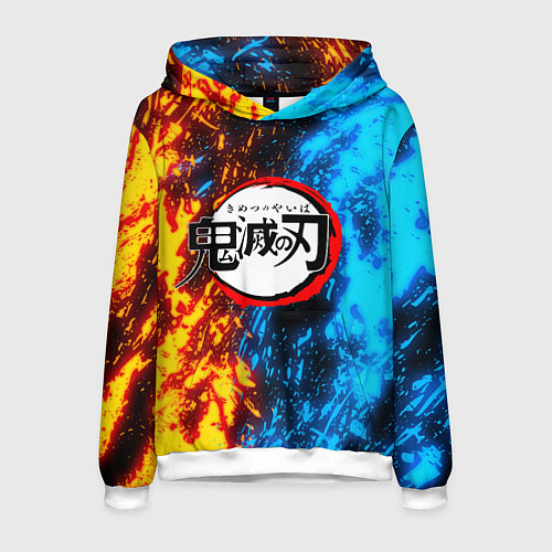 Мужская толстовка KIMETSU NO YAIBA / 3D-Белый – фото 1