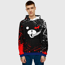 Толстовка-худи мужская MONOKUMA, цвет: 3D-синий — фото 2