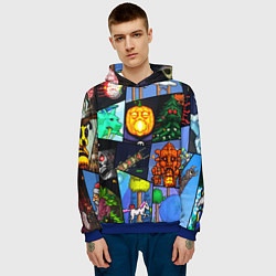 Толстовка-худи мужская Terraria allpic, цвет: 3D-синий — фото 2