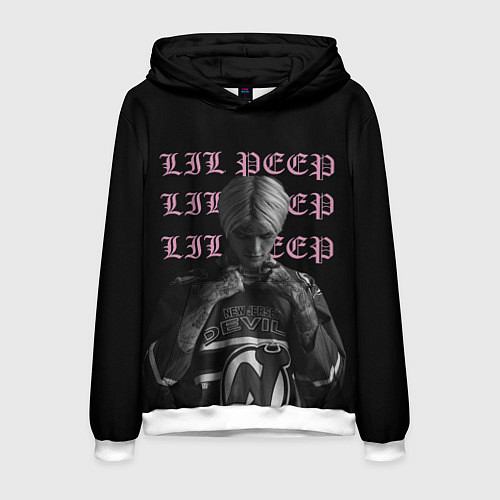 Мужская толстовка LiL PEEP / 3D-Белый – фото 1